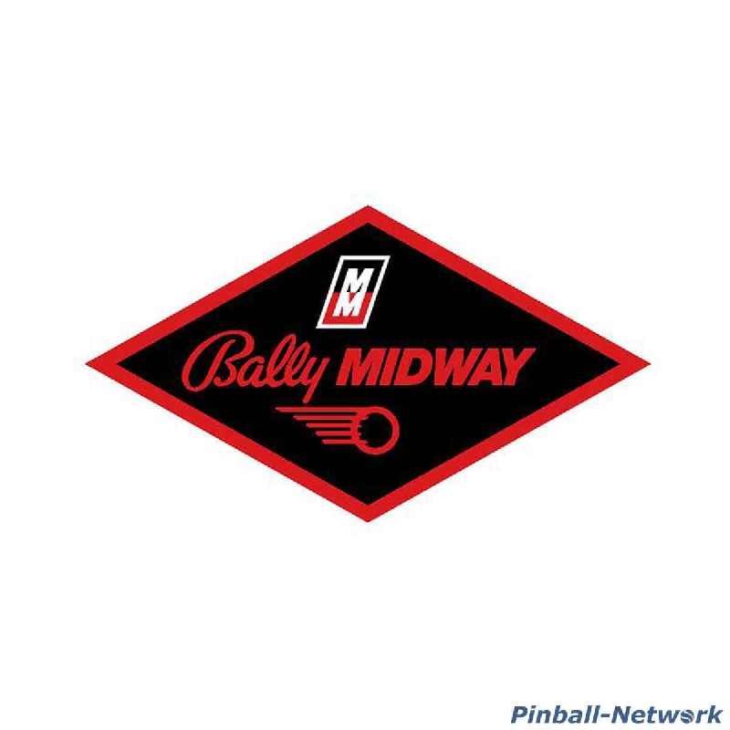 Bally Midway Coin Door Decal