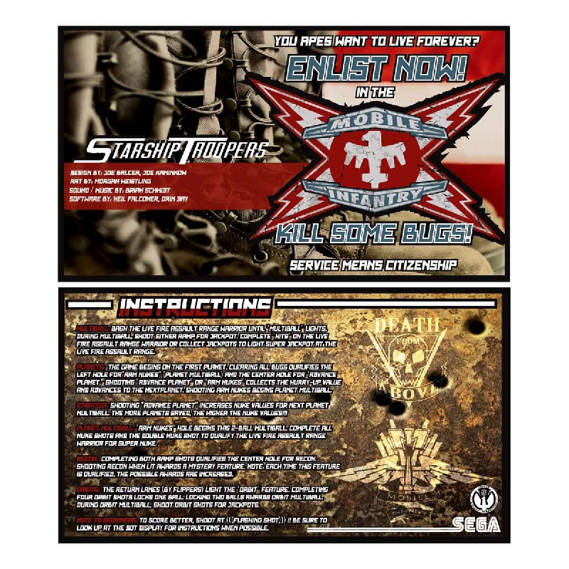Starship Troopers Custom Cards