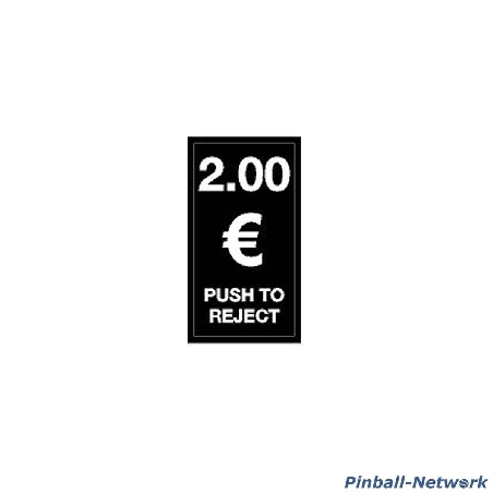 Geldeinwurfschild 2 Euro