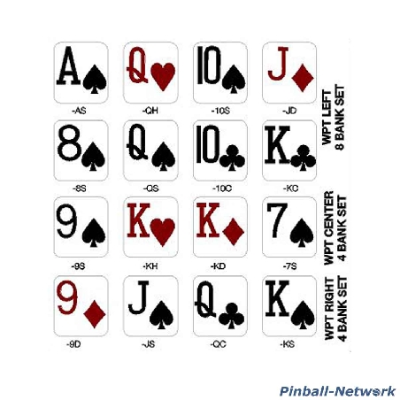 World Poker Tour Drop Target Decals