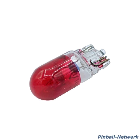 #555 Flipperlampe mit Glassockel, rot
