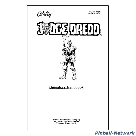 Judge Dredd Operators Handbook, Original