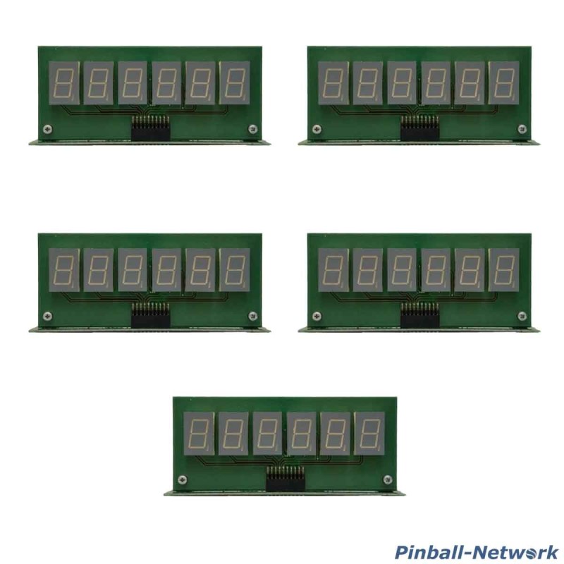 Display-Set 5 x 6 stellig numerisch