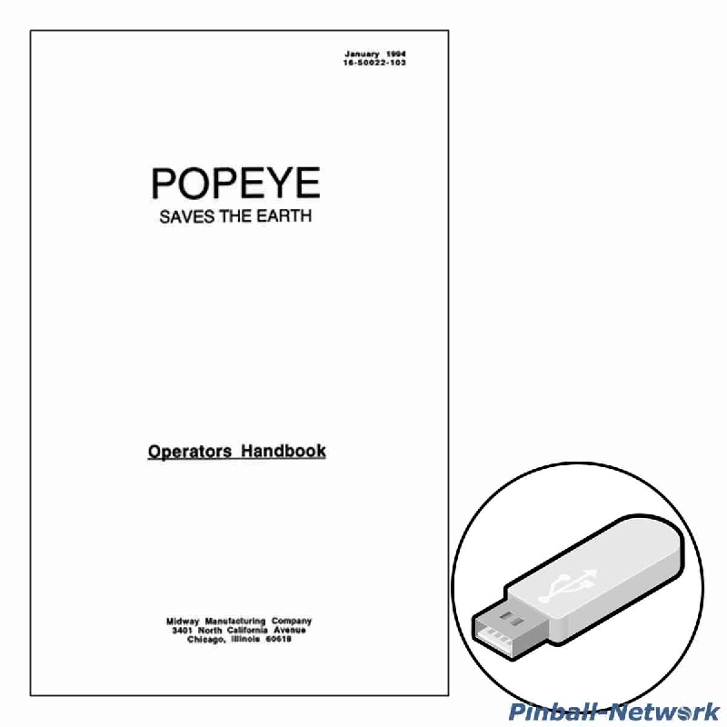 Popeye Saves The Earth Operators Handbook