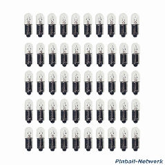 #44 Flipperlampe mit Bajonettsockel, 50er Pack
